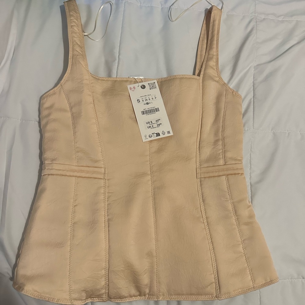 Zara Beige Camisole Top